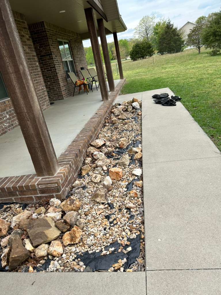 Garden path installation